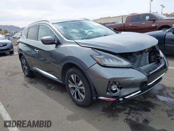 2021 Nissan Murano SV z VIN 5N1AZ2BJ2MC120510, wystawiony jako IAAI lot #41721556 z przebiegiem 75 456 mil mil oraz . Historia ofert i sprzedaży dostępna na DreamBid. Obrazek 1.