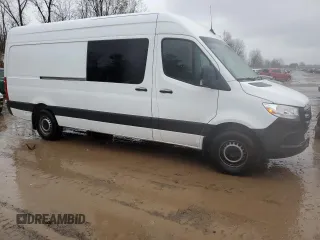 2023 Mercedes-Benz Sprinter Cargo with VIN W1Y4NCHY8PT121099, listed as a Copart auction lot 80552444 with 50,805 mi miles and Non Repairable. Bid and sale history available at carsss.com. Image 4.
