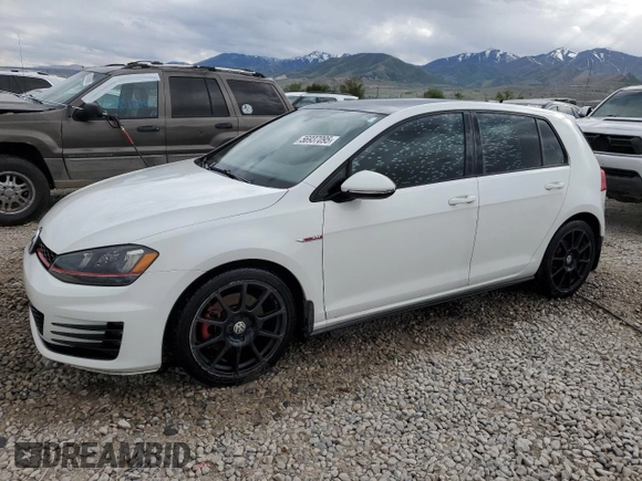 2016 Volkswagen GTI S z VIN 3VW5T7AUXGM052537, wystawiony jako Copart lot #56937095 z przebiegiem 95 699 mil mil oraz Szkoda całkowita • Salvage title. Historia ofert i sprzedaży dostępna na DreamBid. Obrazek 1.