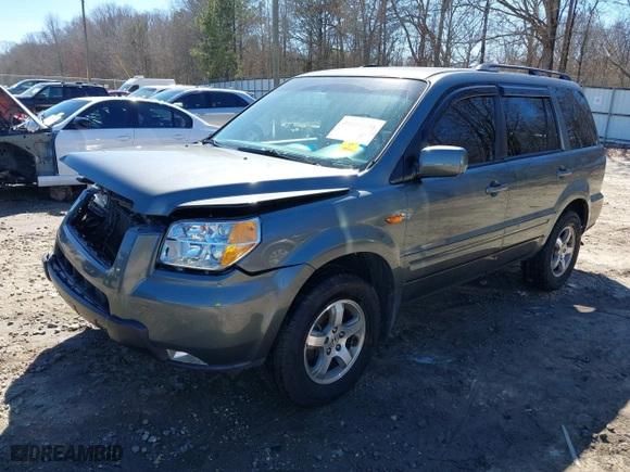 2008 Honda Pilot EX with VIN 5FNYF18408B036363, listed as a IAAI auction lot 41612330 with 217,835 mi miles. Bid and sale history available at carsss.com. Image 18.