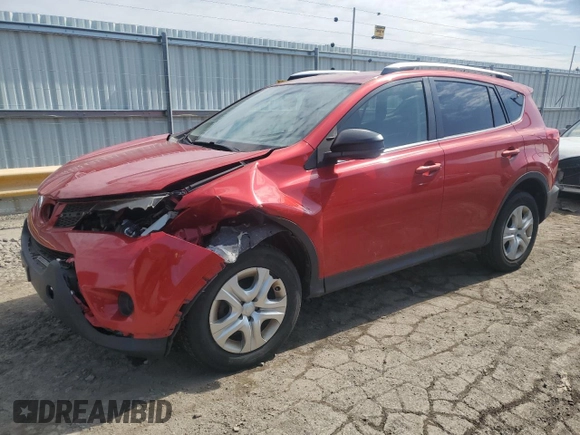2015 Toyota RAV4 LE with VIN JTMBFREV3FD138214, listed as a Copart auction lot 50213705 with 132,295 mi miles and Salvage Title. Bid and sale history available at DreamBid. Image 1.