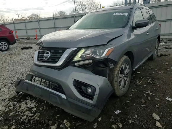2018 Nissan Pathfinder SV with VIN 5N1DR2MNXJC629821, listed as a Copart auction lot 51023465 with 64,270 mi miles and Salvage Title. Bid and sale history available at carsss.com. Image 12.