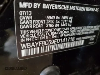 2014 BMW 7 Series ALPINA B7 xDrive with VIN WBAYF8C59ED141718, listed as a Copart auction lot 89348655 with 77,954 mi miles and Salvage Title. Bid and sale history available at DreamBid. Image 12.