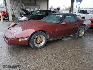 1987 Chevrolet Corvette with VIN 1G1YY3181H5107549, listed as a Copart auction lot 80636944 with 92,561 mi miles and Salvage Title. Bid and sale history available at carsss.com. Image 1.