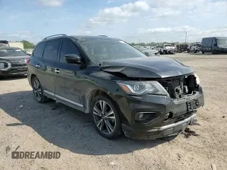 2020 Nissan Pathfinder Platinum with VIN 5N1DR2DM8LC593296, listed as a Copart auction lot 53353255 with 92,232 mi miles and Salvage title. Bid and sale history available at DreamBid. Image 12.
