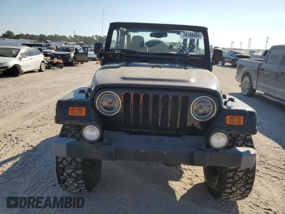 2004 Jeep Wrangler Sahara with VIN 1J4FA59S04P772756, listed as a Copart auction lot 47973495 with 92,685 mi miles and Salvage Title. Bid and sale history available at DreamBid. Image 5.