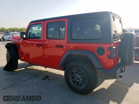 2024 Jeep Wrangler Sport S with VIN 1C4PJXDG3RW253142, listed as a Copart auction lot 52560035 with 2,667 mi miles and Salvage title. Bid and sale history available at DreamBid. Image 2.