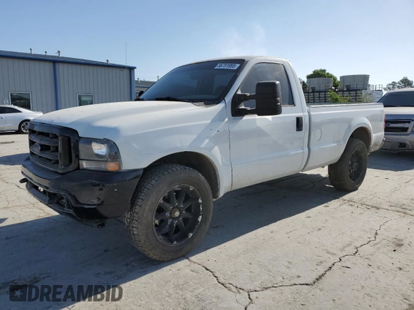2004 Ford F-250 XL with VIN 1FTNF20L94EA54075, listed as a Copart auction lot 56751955 with 303,008 mi miles and Salvage title. Bid and sale history available at DreamBid. Image 1.