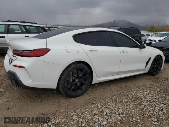 2020 BMW 8 Series M850i with VIN WBAGV8C05LCE00682, listed as a Copart auction lot 77863994 with 22,999 mi miles and Salvage Title. Bid and sale history available at carsss.com. Image 3.