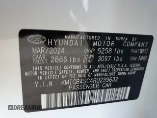 2024 Genesis G80 2.5T z VIN KMTGB4SC4RU239632, wystawiony jako Copart lot #86568784 z przebiegiem 537 mil mil oraz Szkoda całkowita • Salvage title. Historia ofert i sprzedaży dostępna na DreamBid. Obrazek 12.