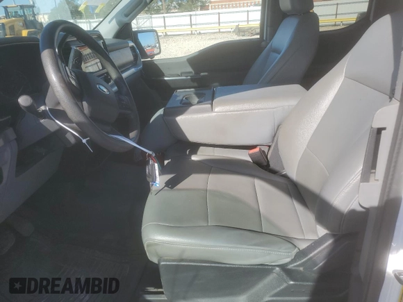 2021 Ford F-150 XL with VIN 1FTEX1C59MFD09404, listed as a Copart auction lot 87176314 with 93,801 mi miles and Salvage title. Bid and sale history available at DreamBid. Image 7.
