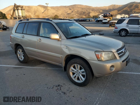 2007 Toyota Highlander Hybrid with VIN JTEGW21A670021425, listed as a Copart auction lot 87528335 with 146,984 mi miles and Salvage Title. Bid and sale history available at carsss.com. Image 4.
