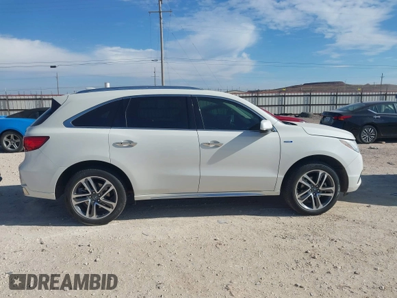 2017 Acura MDX Sport Hybrid w/Advance Pkg with VIN 5FRYD7H72HB001549, listed as a IAAI auction lot 41279343 with 80,135 mi miles. Bid and sale history available at carsss.com. Image 14.