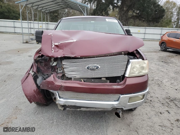 2004 Ford F-150 XLT with VIN 1FTPW12524KC82065, listed as a Copart auction lot 88996075 with 216,220 mi miles and Salvage Title. Bid and sale history available at carsss.com. Image 5.
