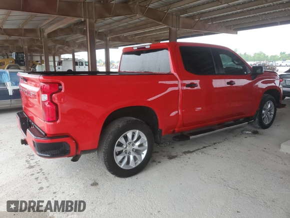 2022 Chevrolet Silverado 1500 Custom with VIN 3GCPWBEK3NG174845, listed as a Copart auction lot 53875515 with 40,868 mi miles and Salvage Title. Bid and sale history available at DreamBid. Image 3.
