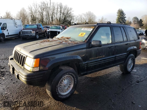 1998 Jeep Grand Cherokee Limited with VIN 1J4GZ78S0WC138917, listed as a Copart auction lot 86223974 with 152,482 mi miles and Clean title. Bid and sale history available at DreamBid. Image 1.