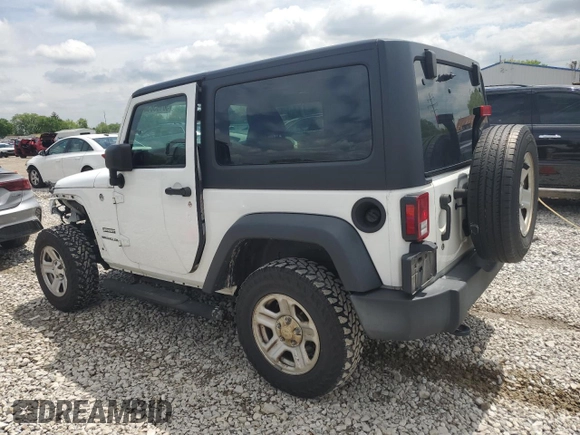 2017 Jeep Wrangler Sport z VIN 1C4AJWAG9HL695203, wystawiony jako Copart lot #56165835 z przebiegiem 106 367 mil mil oraz Szkoda całkowita • Salvage title. Historia ofert i sprzedaży dostępna na DreamBid. Obrazek 2.