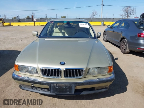2000 BMW 7 Series 740iL with VIN WBAGH8340YDP13857, listed as a IAAI auction lot 41767665 with 194,786 mi miles and . Bid and sale history available at DreamBid. Image 6.