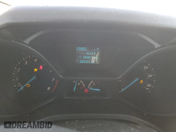2017 Ford Transit Connect XL with VIN NM0LS6E73H1334462, listed as a Copart auction lot 55805875 with 83,311 mi miles and Salvage title. Bid and sale history available at DreamBid. Image 9.