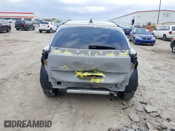2024 Hyundai Kona SEL with VIN KM8HC3AB8RU054613, listed as a IAAI auction lot 41694657 with 10,568 mi miles. Bid and sale history available at carsss.com. Image 6.