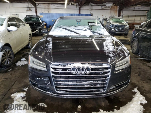 2015 Audi A8 L 4.0T with VIN WAU32AFD4FN007436, listed as a Copart auction lot 89020695 with 0 mi miles and Salvage Title. Bid and sale history available at carsss.com. Image 5.