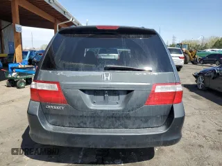 2006 Honda Odyssey EX-L with VIN 5FNRL38706B030501, listed as a Copart auction lot 53096515 with 197,215 mi miles and Salvage Title. Bid and sale history available at carsss.com. Image 6.