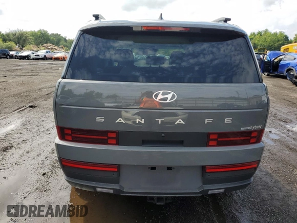 2024 Hyundai Santa Fe Hybrid SEL with VIN 5NMP2DG10RH003315, listed as a Copart auction lot 66873854 with 7,609 mi miles and Salvage Title. Bid and sale history available at carsss.com. Image 6.