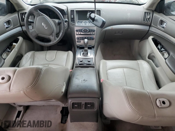 2012 Infiniti G25 Journey with VIN JN1DV6AP1CM701275, listed as a Copart auction lot 54253555 with 113,662 mi miles and Salvage title. Bid and sale history available at DreamBid. Image 8.