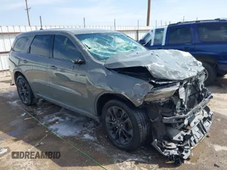 2021 Dodge Durango GT Plus with VIN 1C4RDHDG0MC573390, listed as a IAAI auction lot 41899514 with 108,819 mi miles and . Bid and sale history available at DreamBid. Image 1.