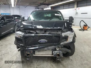 2018 Ford F-150 XL with VIN 1FTEW1EG0JFD10941, listed as a Copart auction lot 57855095 with 119,345 mi miles and Salvage title. Bid and sale history available at DreamBid. Image 5.