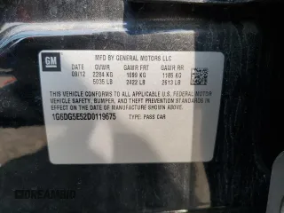 2013 Cadillac CTS Luxury z VIN 1G6DG5E52D0119675, wystawiony jako Copart lot #59419955 z przebiegiem Nie podano mil oraz Szkoda całkowita • Salvage title. Historia ofert i sprzedaży dostępna na DreamBid. Obrazek 13.