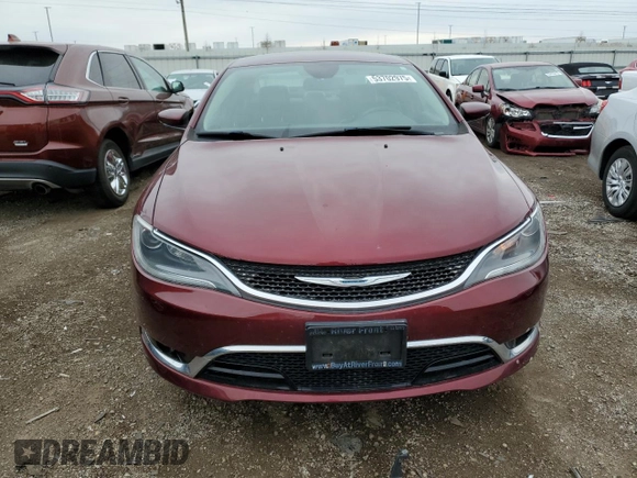 2015 Chrysler 200 C with VIN 1C3CCCCB5FN662241, listed as a Copart auction lot 53702975 with 68,597 mi miles and Salvage Title. Bid and sale history available at DreamBid. Image 5.