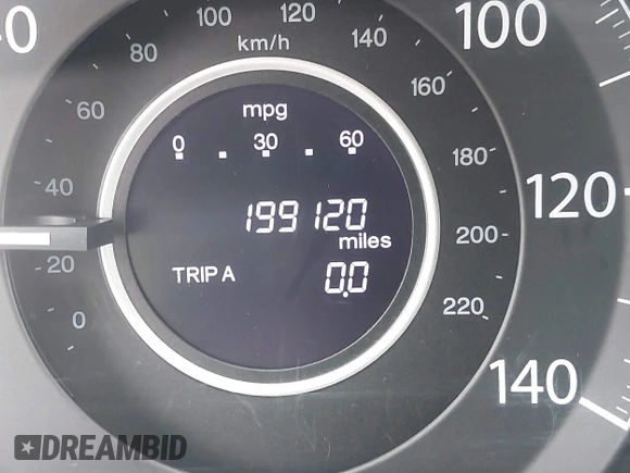 2013 Honda CR-V EX-L with VIN 2HKRM3H73DH524427, listed as a IAAI auction lot 41883638 with 199,120 mi miles and . Bid and sale history available at DreamBid. Image 15.