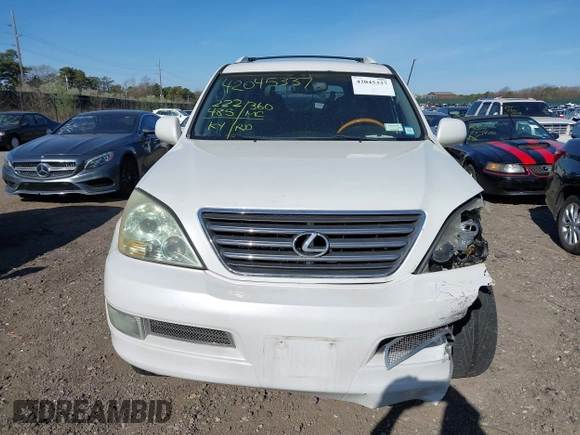 2003 Lexus GX 470 with VIN JTJBT20X130019750, listed as a IAAI auction lot 42045337 with 222,485 mi miles. Bid and sale history available at carsss.com. Image 12.