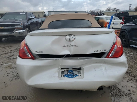 2006 Toyota Camry Solara SE V6 with VIN 4T1FA38P86U094636, listed as a Copart auction lot 47852115 with 154,056 mi miles and Salvage Title. Bid and sale history available at carsss.com. Image 6.