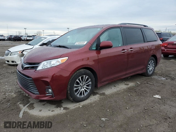2018 Toyota Sienna XLE Auto Access Seat with VIN 5TDYZ3DC6JS916159, listed as a Copart auction lot 51604555 with 98,408 mi miles and Salvage Title. Bid and sale history available at carsss.com. Image 1.