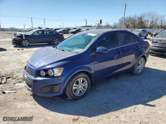 2014 Chevrolet Sonic LT with VIN 1G1JC5SH0E4196641, listed as a Copart auction lot 46941145 with 106,306 mi miles and Salvage Title. Bid and sale history available at carsss.com. Image 1.