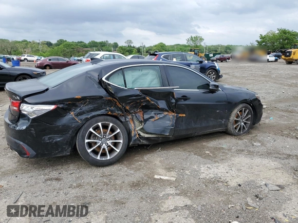 2018 Acura TLX z VIN 19UUB2F34JA005529, wystawiony jako Copart lot #54868315 z przebiegiem Nie podano mil oraz Szkoda całkowita • Salvage title. Historia ofert i sprzedaży dostępna na DreamBid. Obrazek 3.