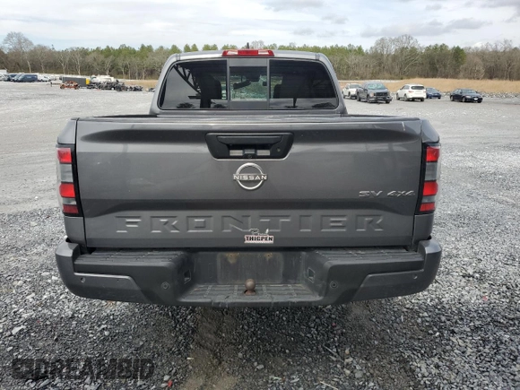 2022 Nissan Frontier SV with VIN 1N6ED1EK6NN633510, listed as a Copart auction lot 48550925 with 123,304 mi miles and Salvage title. Bid and sale history available at DreamBid. Image 6.