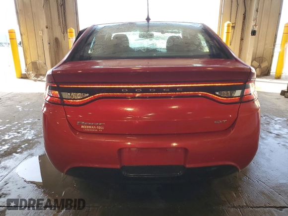 2013 Dodge Dart SXT with VIN 1C3CDFBA5DD156032, listed as a Copart auction lot 54359555 with 36,327 mi miles and Salvage Title. Bid and sale history available at carsss.com. Image 6.