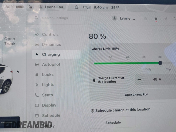 2021 Tesla Model Y Long Range with VIN 5YJYGDEE9MF239726, listed as a IAAI auction lot 41952158 with 37,088 mi miles and . Bid and sale history available at DreamBid. Image 18.