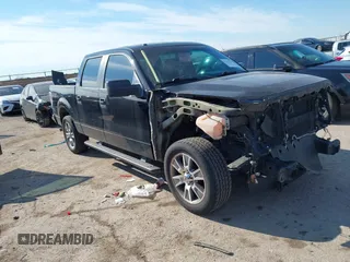 2014 Ford F-150 XL with VIN 1FTFW1CF6EKG04632, listed as a IAAI auction lot 41333274 with 153,094 mi miles. Bid and sale history available at carsss.com. Image 1.