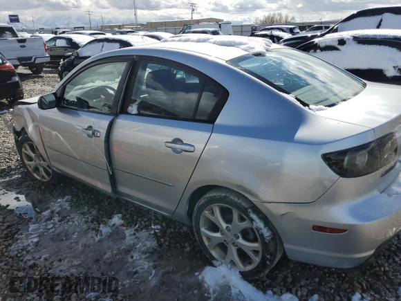 2008 Mazda Mazda3 i Touring Value with VIN JM1BK32F481117169, listed as a Copart auction lot 48966575 with 211,097 mi miles and Salvage Title. Bid and sale history available at carsss.com. Image 2.