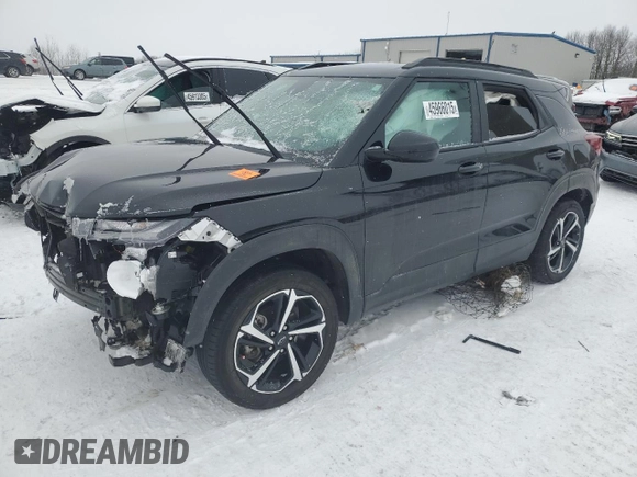 2022 Chevrolet TrailBlazer RS with VIN KL79MUSLXNB146702, listed as a Copart auction lot 45966015 with 46,000 mi miles and Salvage Title. Bid and sale history available at DreamBid. Image 1.