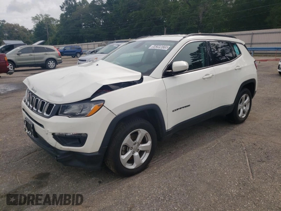 2019 Jeep Compass Latitude z VIN 3C4NJDBB8KT760837, wystawiony jako Copart lot #58399035 z przebiegiem 117 188 mil mil oraz Czysty tytuł • Clean title. Historia ofert i sprzedaży dostępna na DreamBid. Obrazek 1.