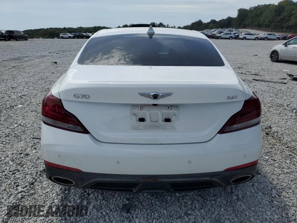 2020 Genesis G70 3.3T with VIN KMTG34LE8LU051166, listed as a Copart auction lot 70537264 with 15,304 mi miles and Salvage Title. Bid and sale history available at carsss.com. Image 6.