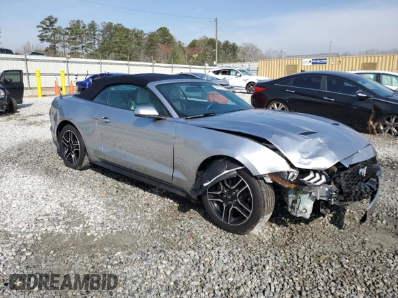 2020 Ford Mustang EcoBoost with VIN 1FATP8UH9L5179675, listed as a Copart auction lot 48813335 with 91,168 mi miles and Salvage Title. Bid and sale history available at carsss.com. Image 4.