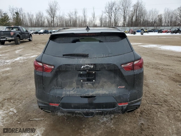 2022 Chevrolet Blazer RS with VIN 3GNKBERS5NS225896, listed as a Copart auction lot 44914365 with 25,957 mi miles and Salvage Title. Bid and sale history available at carsss.com. Image 6.