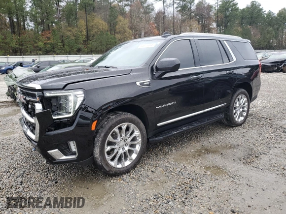 2023 GMC Yukon SLT with VIN 1GKS2BKD7PR122685, listed as a Copart auction lot 84611444 with 52,271 mi miles and Salvage Title. Bid and sale history available at carsss.com. Image 1.