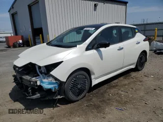 2023 Nissan LEAF SV Plus z VIN 1N4CZ1CV6PC551242, wystawiony jako Copart lot #60410285 z przebiegiem 18 414 mil mil oraz Szkoda całkowita • Salvage title. Historia ofert i sprzedaży dostępna na DreamBid. Obrazek 1.